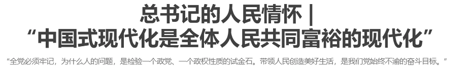 总书记的人民情怀 | “中国式现代化是全体人民共同富裕的现代化”