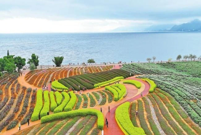 湖光山色醉游人